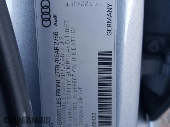 2018 Audi A6 Sport with VIN WAUF3AFC9JN046422, listed as a Copart auction lot 84331714 with 101,016 mi miles and Salvage Title. Bid and sale history available at carsss.com. Image 13.