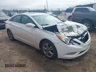 2011 Hyundai Sonata SE with VIN 5NPEC4ACXBH257458, listed as a IAAI auction lot 41636244 with 168,312 mi miles. Bid and sale history available at carsss.com. Image 1.