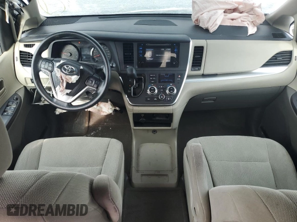 2016 Toyota Sienna L with VIN 5TDZK3DCXGS690788, listed as a Copart auction lot 43284565 with 154,559 mi miles and Salvage title. Bid and sale history available at DreamBid. Image 8.