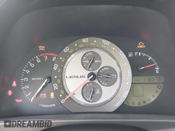 2001 Lexus IS 300 with VIN JTHBD182610018639, listed as a IAAI auction lot 41355976 with 116,575 mi miles. Bid and sale history available at carsss.com. Image 7.