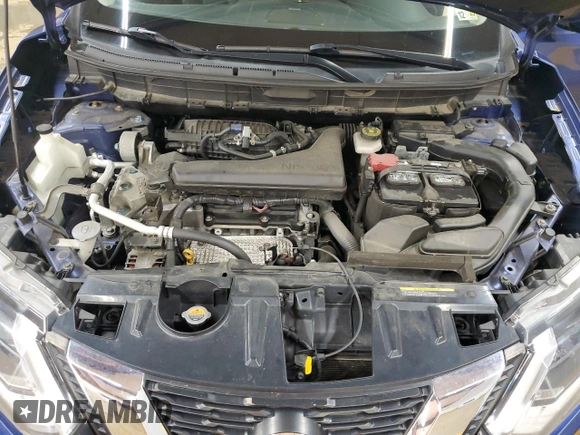 2017 Nissan Rogue SV z VIN JN8AT2MV7HW013127, wystawiony jako Copart lot #56920665 z przebiegiem 131 116 mil mil oraz Szkoda całkowita • Salvage title. Historia ofert i sprzedaży dostępna na DreamBid. Obrazek 12.