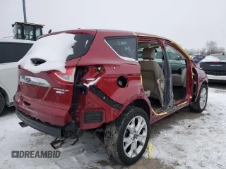 2016 Ford Escape Titanium with VIN 1FMCU9JXXGUA62330, listed as a Copart auction lot 45338705 with 65,722 mi miles and Salvage Title. Bid and sale history available at carsss.com. Image 3.
