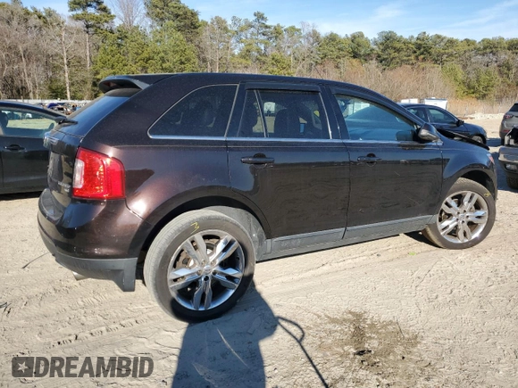 2013 Ford Edge Limited with VIN 2FMDK4KC2DBC10500, listed as a Copart auction lot 47245535 with 167,001 mi miles and Salvage Title. Bid and sale history available at carsss.com. Image 3.