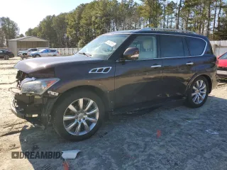 2013 Infiniti QX56 with VIN JN8AZ2NE6D9041572, listed as a Copart auction lot 45498485 with 130,462 mi miles and Salvage Title. Bid and sale history available at carsss.com. Image 1.