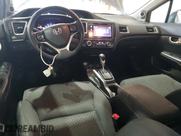 2015 Honda Civic EX with VIN 19XFB2F80FE702560, listed as a Copart auction lot 54255285 with 113,131 mi miles and Salvage Title. Bid and sale history available at DreamBid. Image 8.