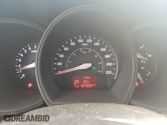 2017 Kia Rio EX with VIN KNADN4A38H6028265, listed as a Copart auction lot 74150254 with 164,584 mi miles and Salvage Title. Bid and sale history available at carsss.com. Image 9.