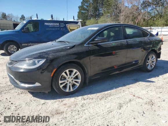 2015 Chrysler 200 Limited with VIN 1C3CCCABXFN600451, listed as a Copart auction lot 50620575 with 158,761 mi miles and Salvage Title. Bid and sale history available at DreamBid. Image 1.