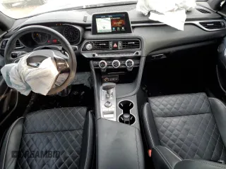 2021 Genesis G70 3.3T with VIN KMTG34LE3MU074503, listed as a Copart auction lot 41836875 with 40,556 mi miles and Salvage title. Bid and sale history available at DreamBid. Image 8.