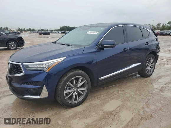 2021 Acura RDX w/Technology Package with VIN 5J8TC1H56ML011245, listed as a Copart auction lot 61459094 with 10,922 mi miles and Salvage Title. Bid and sale history available at carsss.com. Image 1.
