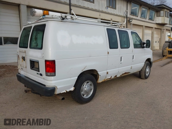 2013 Ford Econoline Cargo Commercial with VIN 1FTNE2EL6DDB01466, listed as a IAAI auction lot 41172240 with 173,124 mi miles and . Bid and sale history available at DreamBid. Image 4.