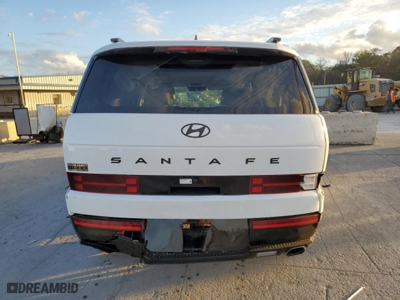 2024 Hyundai Santa Fe Calligraphy with VIN 5NMP54GLXRH049307, listed as a Copart auction lot 78404014 with 9,737 mi miles and Salvage Title. Bid and sale history available at carsss.com. Image 6.