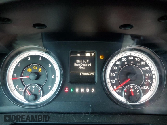 2015 Ram 1500 Express with VIN 1C6RR6KT4FS547400, listed as a Copart auction lot 53956195 with 178,886 mi miles and Salvage title. Bid and sale history available at DreamBid. Image 9.