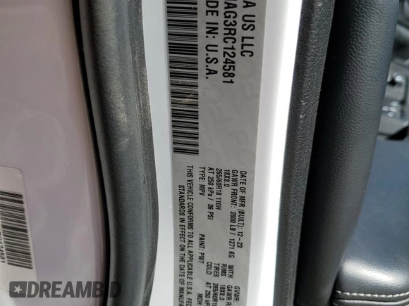 2024 Jeep Grand Cherokee Laredo with VIN 1C4RJHAG3RC124581, listed as a Copart auction lot 45677095 with 24,123 mi miles and Clean title. Bid and sale history available at DreamBid. Image 14.