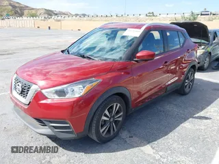 2019 Nissan Kicks S with VIN 3N1CP5CU6KL528557, listed as a IAAI auction lot 41630400 with 72,132 mi miles. Bid and sale history available at carsss.com. Image 2.
