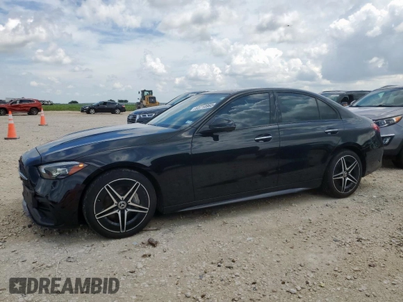2023 Mercedes-Benz C 300 z VIN W1KAF4HB2PR104937, wystawiony jako Copart lot #63710965 z przebiegiem 21 459 mil mil oraz Szkoda całkowita • Salvage title. Historia ofert i sprzedaży dostępna na DreamBid. Obrazek 1.