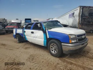 2007 Chevrolet Silverado 1500 LS with VIN 2GCEC13V571146242, listed as a Copart auction lot 52463615 with Not Provided miles and Salvage Title. Bid and sale history available at DreamBid. Image 4.