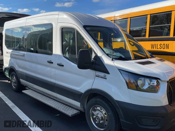 2023 Ford Transit Passenger XL with VIN 1FBAX2C83PKB01131, listed as a Copart auction lot 81578144 with 250 mi miles and Clean Title. Bid and sale history available at DreamBid. Image 1.