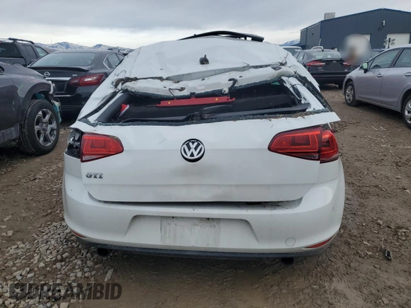 2015 Volkswagen Golf GTI SE with VIN 3VW5T7AU0FM014846, listed as a Copart auction lot 41404315 with 0 mi miles and Salvage Title. Bid and sale history available at carsss.com. Image 6.