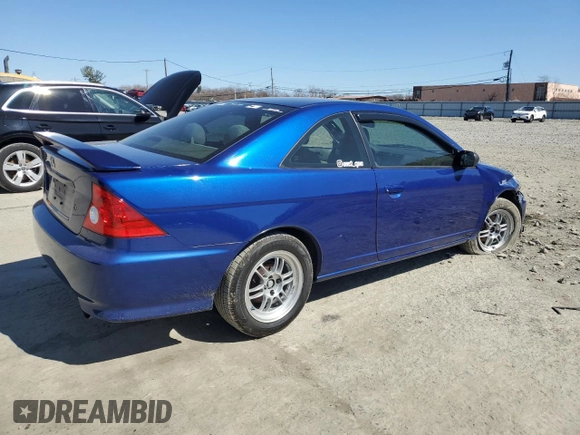 2005 Honda Civic Cpe LX with VIN 1HGEM225X5L044772, listed as a Copart auction lot 50895625 with 135,287 mi miles and Salvage Title. Bid and sale history available at carsss.com. Image 3.