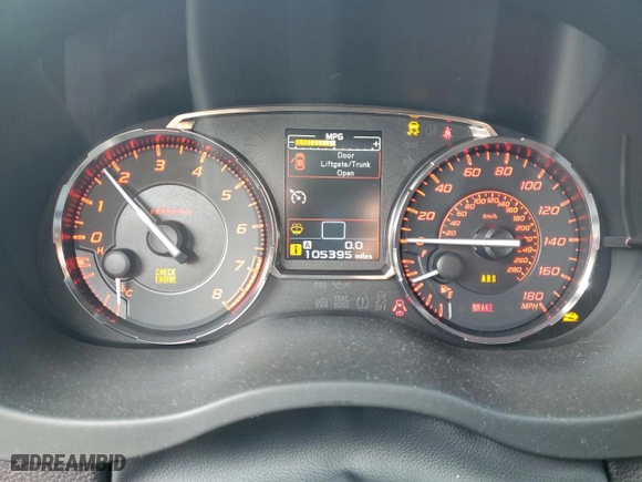 2015 Subaru WRX Limited with VIN JF1VA1J64F9817364, listed as a Copart auction lot 52801925 with 105,395 mi miles and Clean Title. Bid and sale history available at carsss.com. Image 9.