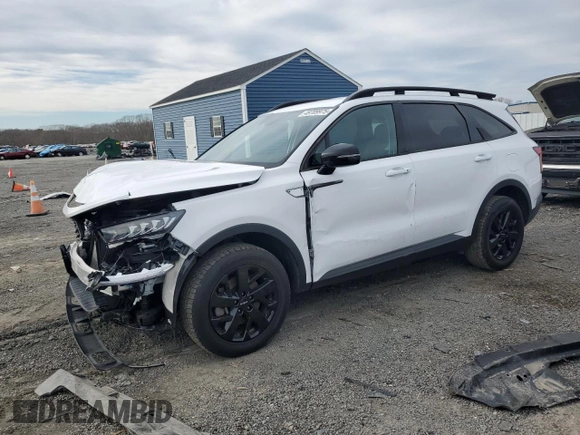 2022 Kia Sorento X-Line S with VIN 5XYRLDLC7NG109066, listed as a Copart auction lot 49709975 with 42,031 mi miles and Salvage Title. Bid and sale history available at carsss.com. Image 1.