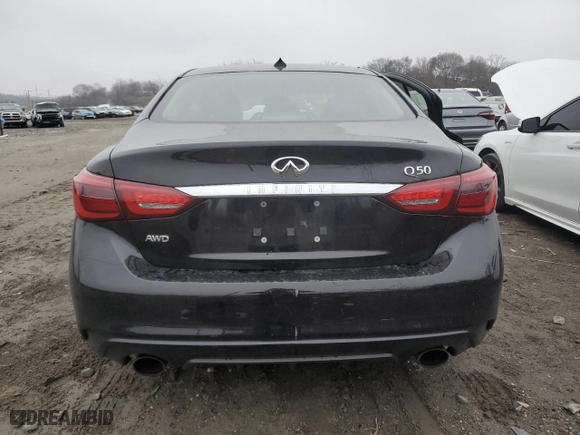 2018 Infiniti Q50 3.0t SPORT with VIN JN1EV7AR3JM444600, listed as a Copart auction lot 83807224 with NaN miles and Salvage Title. Bid and sale history available at carsss.com. Image 6.
