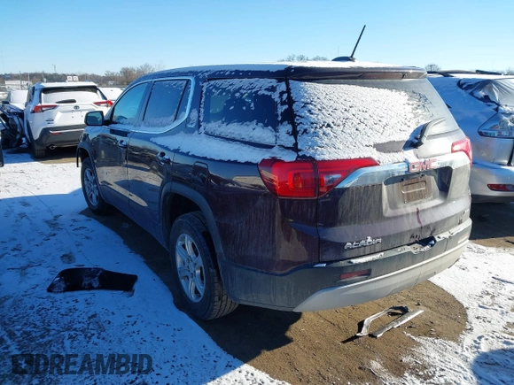 2018 GMC Acadia SLE with VIN 1GKKNKLA8JZ163183, listed as a IAAI auction lot 41380411 with 132,213 mi miles. Bid and sale history available at carsss.com. Image 3.