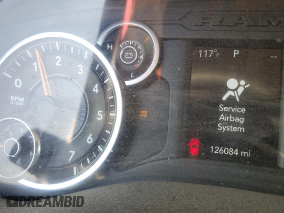 2019 Ram 2500 Big Horn with VIN 3C6UR5DJ7KG726578, listed as a Copart auction lot 54766675 with 126,084 mi miles and Salvage title. Bid and sale history available at DreamBid. Image 9.
