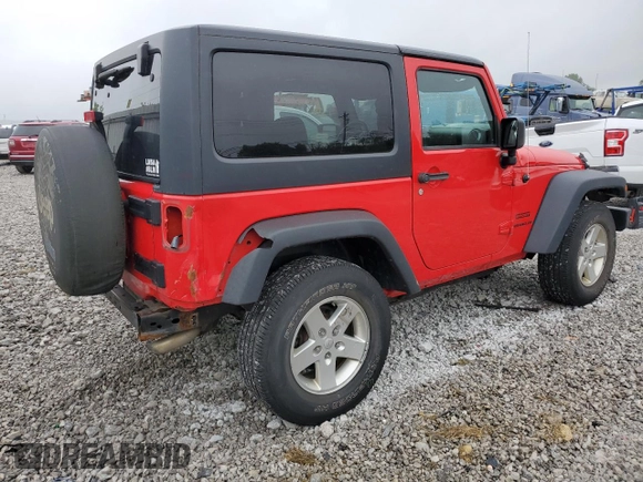 2015 Jeep Wrangler Sport с VIN 1C4AJWAG2FL698568, выставлен на аукционе Copart как лот 58222415 с пробегом 103 670 миль миль и Списание • Salvage title. История ставок и продаж доступна на DreamBid. Изображение 3.