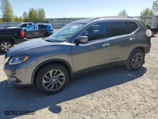2016 Nissan Rogue SV with VIN 5N1AT2MV9GC858231, listed as a Copart auction lot 53361125 with 98,626 mi miles and Salvage Title. Bid and sale history available at carsss.com. Image 1.