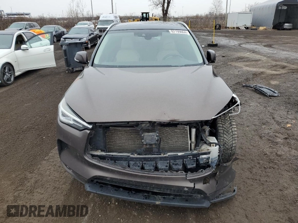 2019 Infiniti QX50 Pure with VIN 3PCAJ5M37KF108445, listed as a Copart auction lot 82199064 with 133,707 mi miles and Salvage title. Bid and sale history available at DreamBid. Image 5.