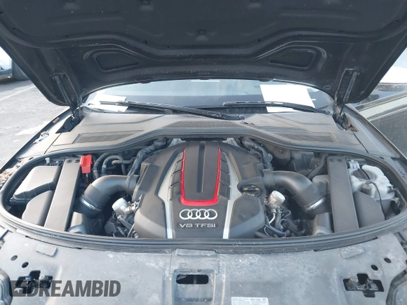 2015 Audi S8 with VIN WAUK2AFD5FN027013, listed as a IAAI auction lot 41456289 with 77,877 mi miles. Bid and sale history available at carsss.com. Image 10.