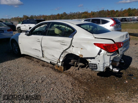 2017 Infiniti Q50 2.0t Sport with VIN JN1CV7AR3HM682433, listed as a Copart auction lot 74584124 with 69,467 mi miles and Salvage Title. Bid and sale history available at carsss.com. Image 2.