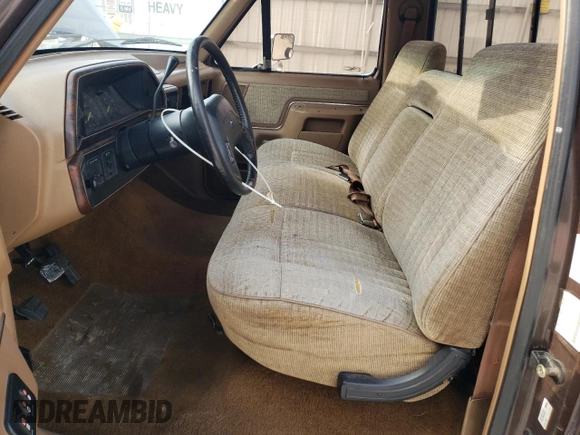 1991 Ford F-150 with VIN 1FTEF15N9MLA28124, listed as a Copart auction lot 83220464 with 49,411 mi miles and Salvage Title. Bid and sale history available at carsss.com. Image 7.