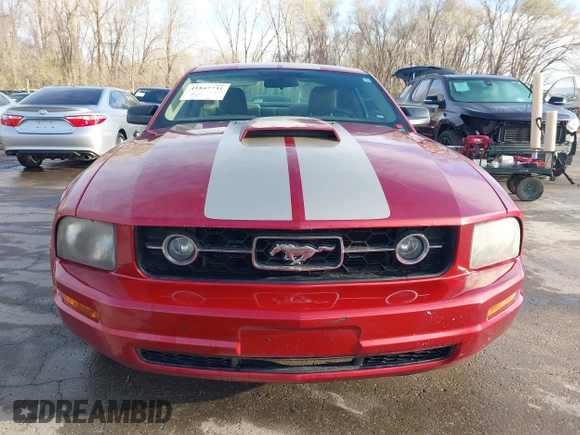 2006 Ford Mustang Standard with VIN 1ZVFT80N765265020, listed as a IAAI auction lot 41847731 with 156,852 mi miles. Bid and sale history available at carsss.com. Image 12.