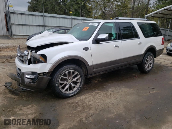 2017 Ford Expedition EL XLT with VIN 1FMJK1HT9HEA80749, listed as a Copart auction lot 49049784 with 0 mi miles and Salvage Title. Bid and sale history available at carsss.com. Image 1.