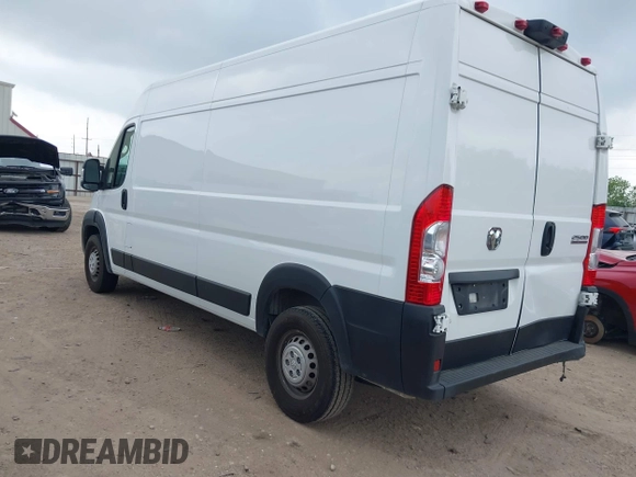 2024 Ram ProMaster Cargo Tradesman with VIN 3C6LRVDG1RE132283, listed as a IAAI auction lot 41938357 with 31,413 mi miles and . Bid and sale history available at DreamBid. Image 3.