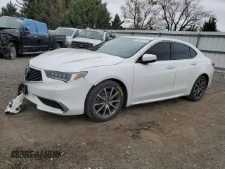 2018 Acura TLX w/Technology Pkg with VIN 19UUB2F58JA009570, listed as a Copart auction lot 80323124 with 118,627 mi miles and Salvage Title. Bid and sale history available at carsss.com. Image 1.