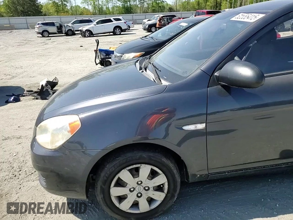2008 Hyundai Accent GS with VIN KMHCM36C98U102546, listed as a Copart auction lot 52555415 with 159,468 mi miles and Salvage Title. Bid and sale history available at carsss.com. Image 11.