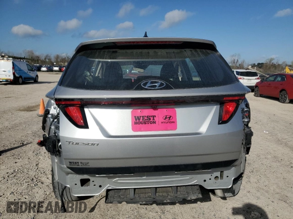 2024 Hyundai Tucson SE with VIN 5NMJA3DE6RH314872, listed as a Copart auction lot 48855535 with 38,760 mi miles and Salvage Title. Bid and sale history available at DreamBid. Image 6.