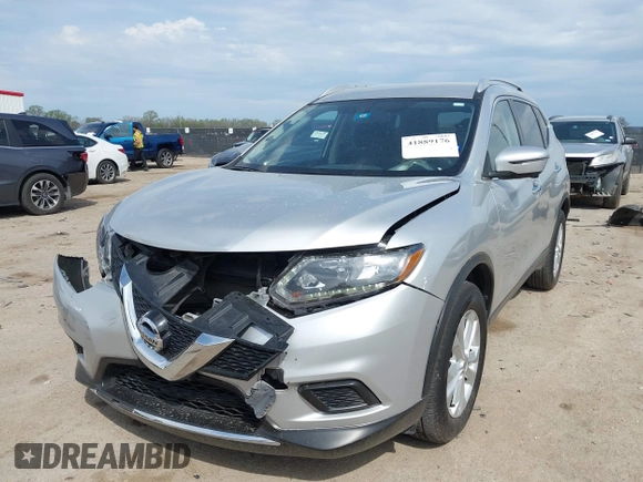 2016 Nissan Rogue SV with VIN JN8AT2MT7GW030345, listed as a IAAI auction lot 41889176 with 53,737 mi miles and . Bid and sale history available at carsss.com. Image 2.