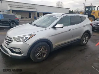 2017 Hyundai Santa Fe Sport 2.4L with VIN 5XYZUDLB6HG412087, listed as a Copart auction lot 52124305 with 157,175 mi miles and Salvage Title. Bid and sale history available at carsss.com. Image 1.