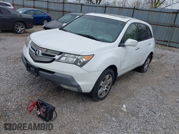 2007 Acura MDX Tech Pkg with VIN 2HNYD28377H508192, listed as a IAAI auction lot 42032988 with 247,647 mi miles. Bid and sale history available at carsss.com. Image 2.