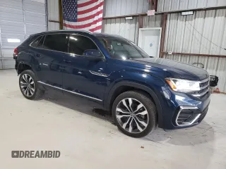 2021 Volkswagen Atlas SEL Premium R-Line with VIN 1V2FE2CA6MC207491, listed as a Copart auction lot 53086855 with 67,837 mi miles and Salvage title. Bid and sale history available at DreamBid. Image 4.