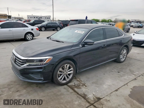 2020 Volkswagen Passat SE with VIN 1VWWA7A37LC026751, listed as a Copart auction lot 50214295 with 72,700 mi miles and Clean title. Bid and sale history available at DreamBid. Image 1.