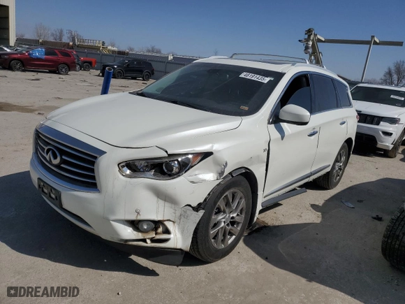 2015 Infiniti QX60 with VIN 5N1AL0MN0FC551260, listed as a Copart auction lot 48191435 with NaN miles and Salvage Title. Bid and sale history available at carsss.com. Image 1.