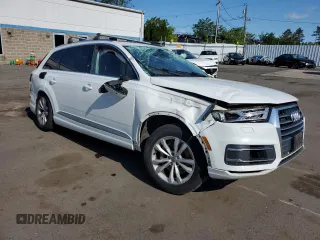 2018 Audi Q7 Premium Plus with VIN WA1LAAF72JD025331, listed as a Copart auction lot 59190365 with 125,472 mi miles and Salvage title. Bid and sale history available at DreamBid. Image 4.