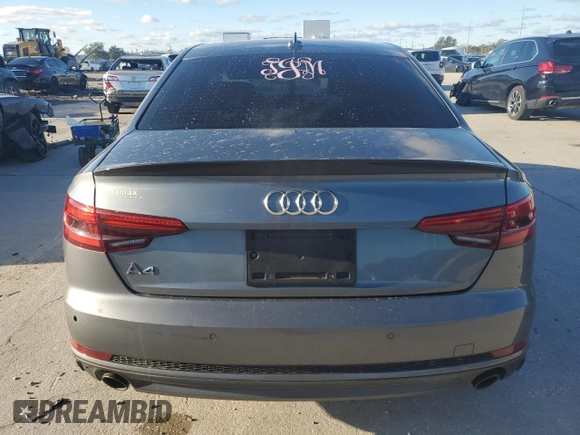 2017 Audi A4 Premium Plus with VIN WAULNAF45HN034512, listed as a Copart auction lot 84020264 with 85,803 mi miles and Salvage Title. Bid and sale history available at carsss.com. Image 6.