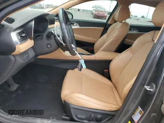2022 Genesis G70 2.0T with VIN KMTG34TAXNU086582, listed as a Copart auction lot 55754305 with 69,711 mi miles and Salvage title. Bid and sale history available at DreamBid. Image 7.