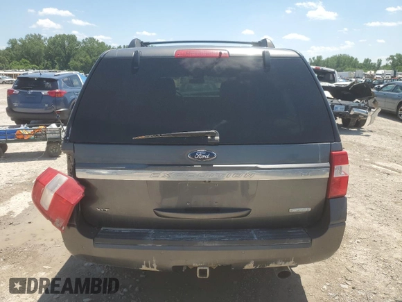 2015 Ford Expedition Max XLT with VIN 1FMJK1JTXFEF44008, listed as a Copart auction lot 62834655 with 137,619 mi miles and Salvage title. Bid and sale history available at DreamBid. Image 6.